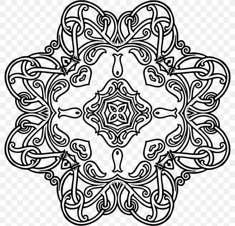 Drawing Geometry Floral Design Coloring Book, PNG, 790x790px, Drawing, Area, Art, Black, Black And White Download Free