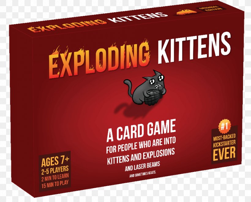 Exploding Kittens Card Game Board Game Asmodée Éditions, PNG, 945x760px, Exploding Kittens, Advertising, Amazoncom, Board Game, Brand Download Free