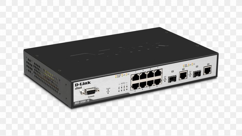 Gigabit Ethernet Network Switch D-Link Medium-dependent Interface, PNG, 1664x936px, 19inch Rack, Gigabit Ethernet, Audio Receiver, Computer Network, Computer Networking Download Free