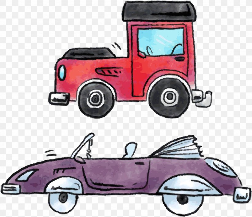 Vintage Car Cartoon, PNG, 2103x1806px, Car, Animation, Automotive Design, Brand, Cartoon Download Free