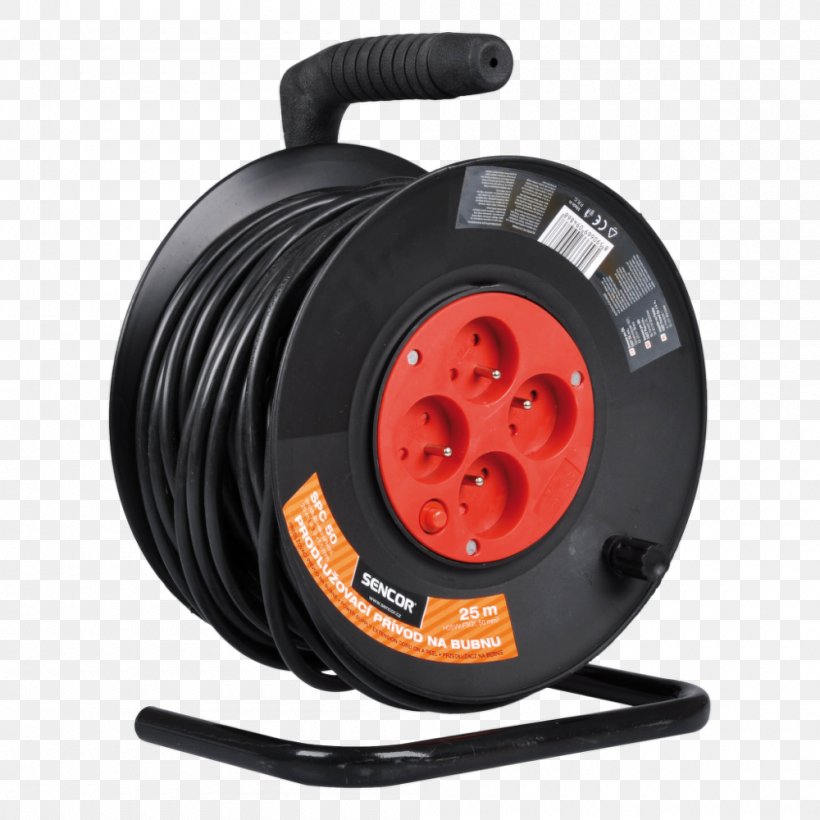 Extension Cords AC Power Plugs And Sockets Electrical Cable Power Cable Drum, PNG, 1000x1000px, Extension Cords, Ac Power Plugs And Sockets, Automotive Tire, Cable, Coaxial Cable Download Free