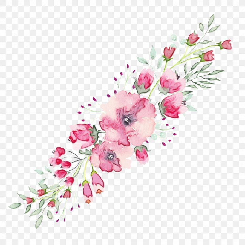 Cherry Blossom Flower, PNG, 1024x1024px, Watercolor Painting, Artificial Flower, Blossom, Branch, Cherry Blossom Download Free