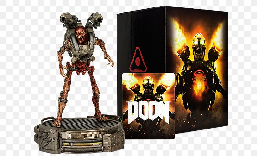 DOOM Collector's Bundle PlayStation 4 Video Game Xbox One, PNG, 663x500px, Doom, Action Figure, Bethesda Softworks, Figurine, Game Download Free