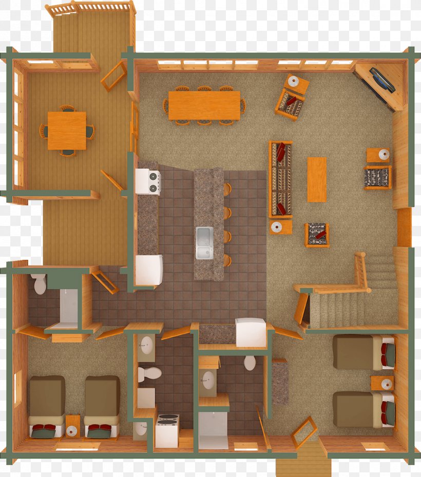 House Log Cabin 3D Floor Plan Web3D, PNG, 1323x1500px, 3d Floor Plan, House, Bedroom, Elevation, Explodedview Drawing Download Free