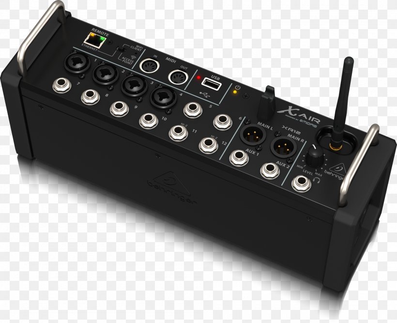 Behringer X Air XR12 Behringer X Air XR18 Audio Mixers Digital Mixing Console, PNG, 2000x1627px, Behringer, Audio Mixers, Behringer X Air X18, Behringer X Air Xr12, Behringer X Air Xr18 Download Free