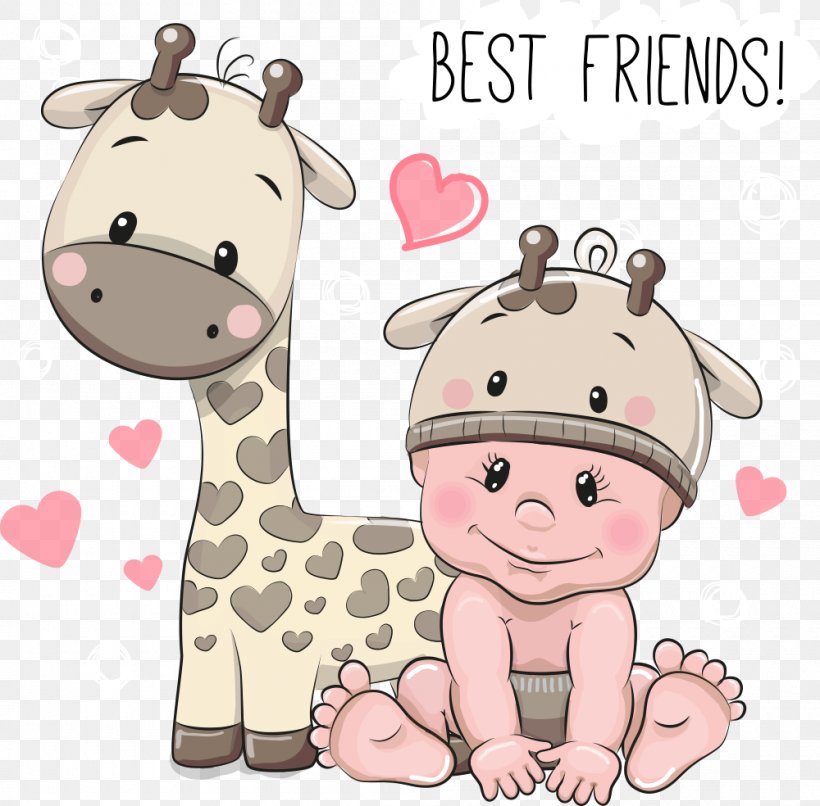 Cartoon Infant Stock Photography Illustration, PNG, 1000x984px, Giraffe, Art, Cartoon, Child, Clip Art Download Free