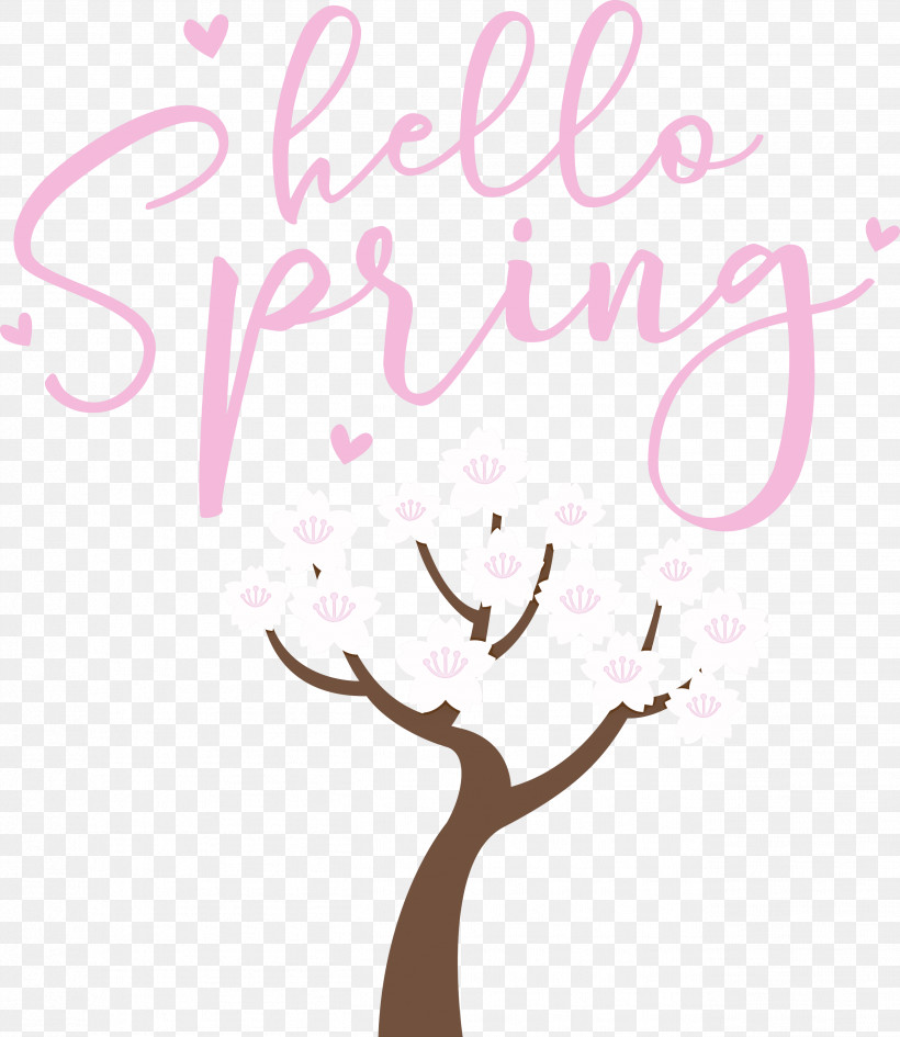 Hello Spring Spring, PNG, 2602x3000px, Hello Spring, Branching, Floral Design, Happiness, Meter Download Free