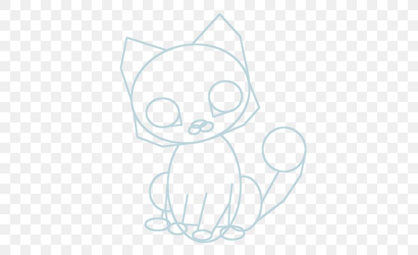 Cat Line Art White Sketch, PNG, 500x500px, Watercolor, Cartoon, Flower, Frame, Heart Download Free