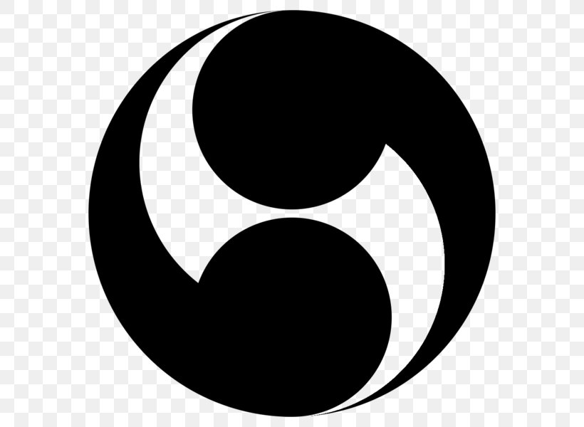 Japan Tomoe Second World War Symbol Shinto, PNG, 600x600px, Japan, Black, Black And White, Crescent, Crest Download Free