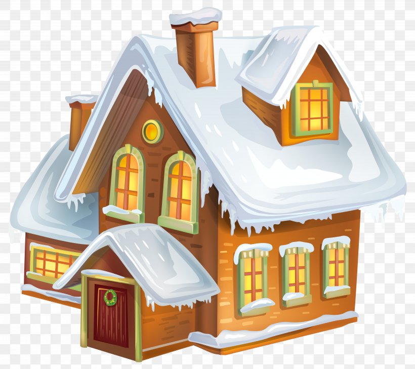 Winter Gingerbread House Clip Art, PNG, 7000x6227px, Gingerbread House, Christmas, Christmas Tree, Cottage, Home Download Free