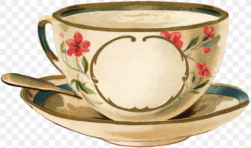 vintage tea cup clipart