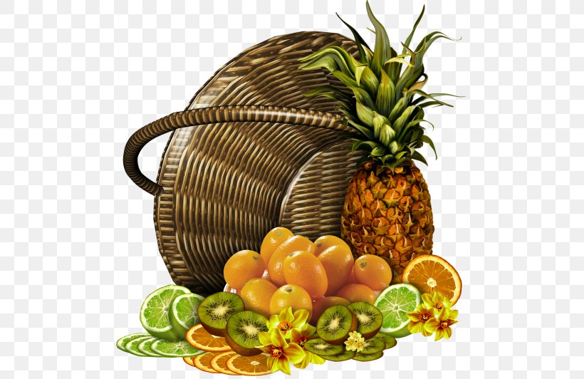 Pineapple Fruit Drawing Basket Image, PNG, 493x532px, Pineapple, Ananas, Basket, Bromeliaceae, Diet Food Download Free