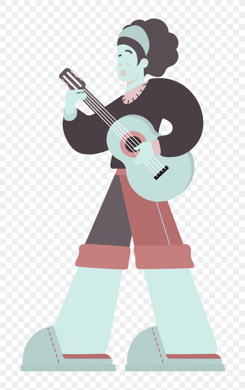 Playing The Guitar Music Guitar, PNG, 1568x2500px, Playing The Guitar, Behavior, Cartoon, Character, Clothing Download Free
