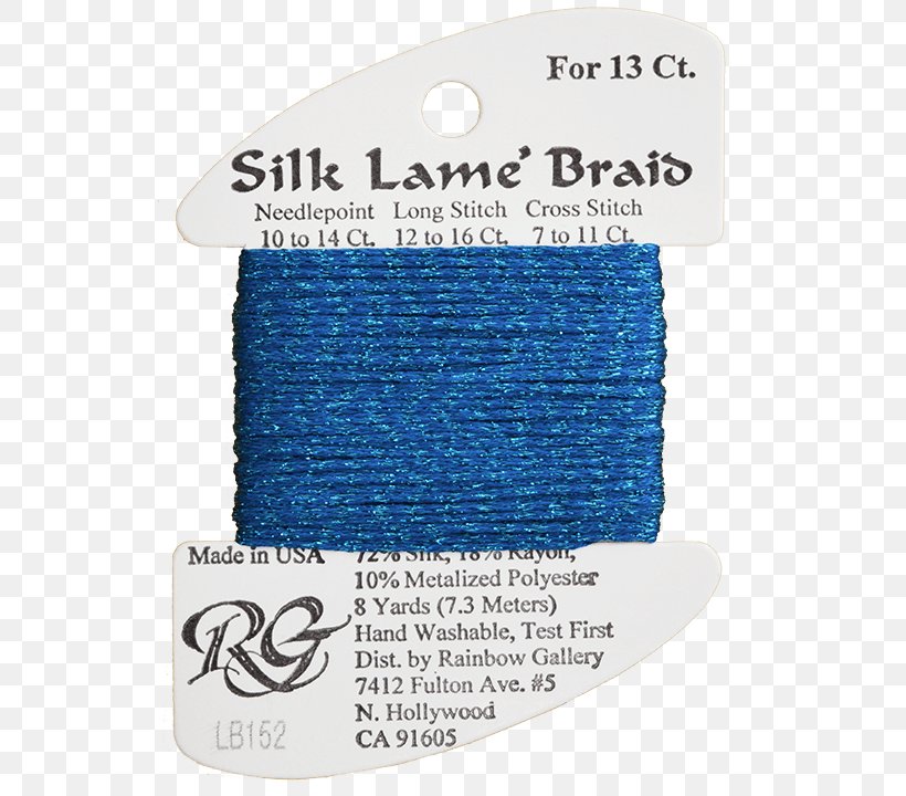 Yarn Twine Lamé Cross-stitch Embroidery, PNG, 720x720px, Yarn, Blue, Braid, Crossstitch, Electric Blue Download Free