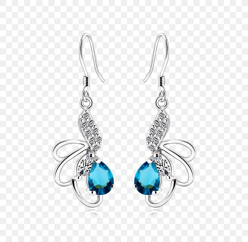 Earring Turquoise Silver Sapphire, PNG, 800x800px, Earring, Aqua, Body Jewelry, Designer, Diamond Download Free