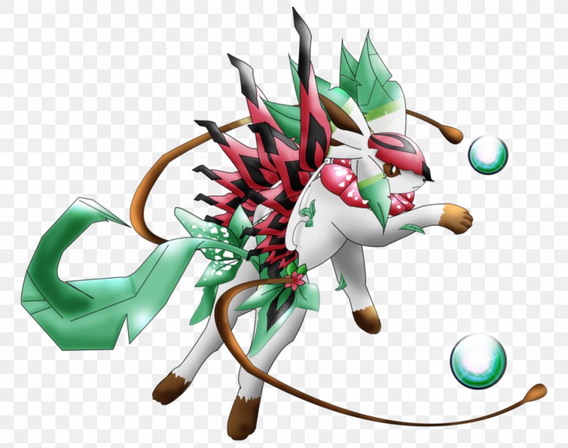 Leafeon Pokémon Universe Eevee Glaceon, PNG, 1006x794px, Leafeon, Art, Christmas Ornament, Eevee, Fictional Character Download Free
