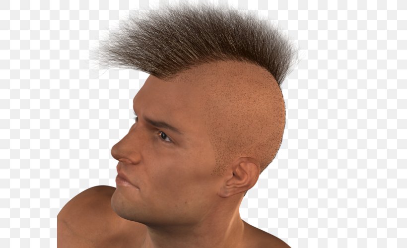 Mohawk Hairstyle Hair Coloring Military, PNG, 590x500px, Hairstyle, Chin, Das Productions Inc, Facial Hair, Forehead Download Free