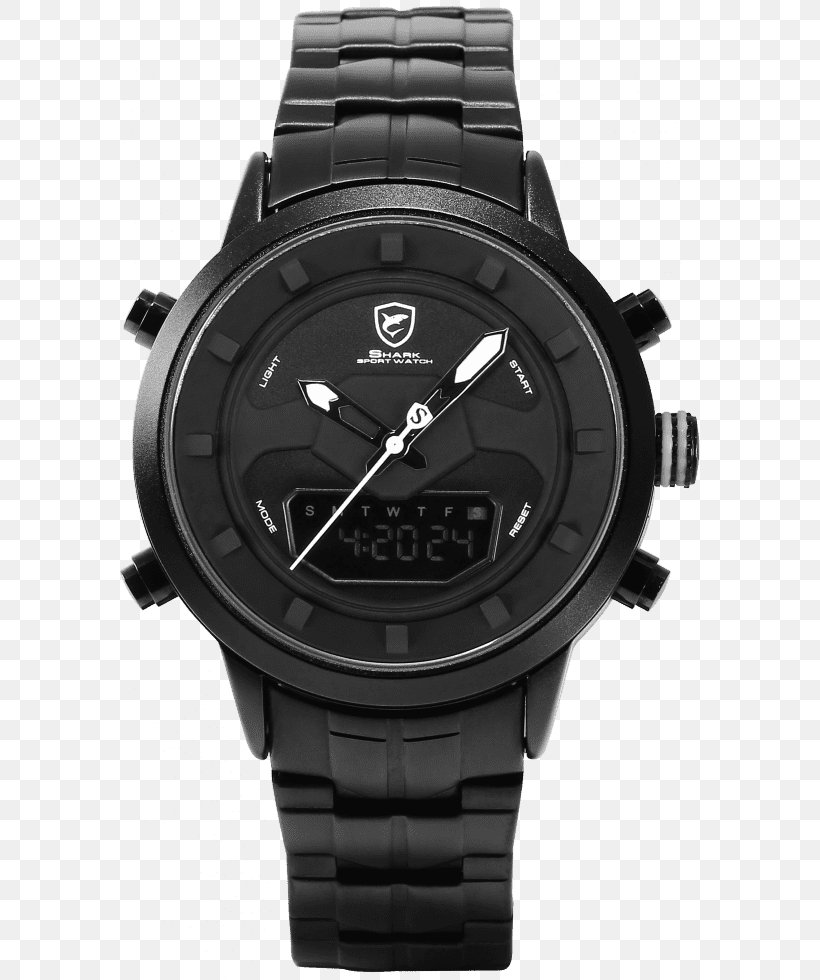SHARK Sport Watch Quartz Clock Movement Chronograph, PNG, 586x980px, Watch, Black, Bracelet, Brand, Chronograph Download Free
