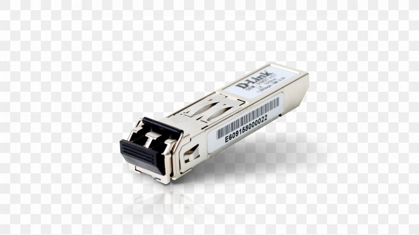 Small Form-factor Pluggable Transceiver Gigabit Interface Converter Single-mode Optical Fiber, PNG, 1664x936px, 10 Gigabit Ethernet, Gigabit Interface Converter, Adapter, Computer Network, Dlink Download Free
