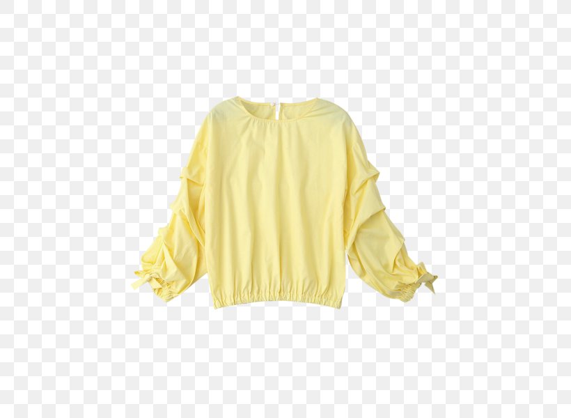Sleeve Blouse Neck, PNG, 451x600px, Sleeve, Blouse, Clothing, Neck, Yellow Download Free