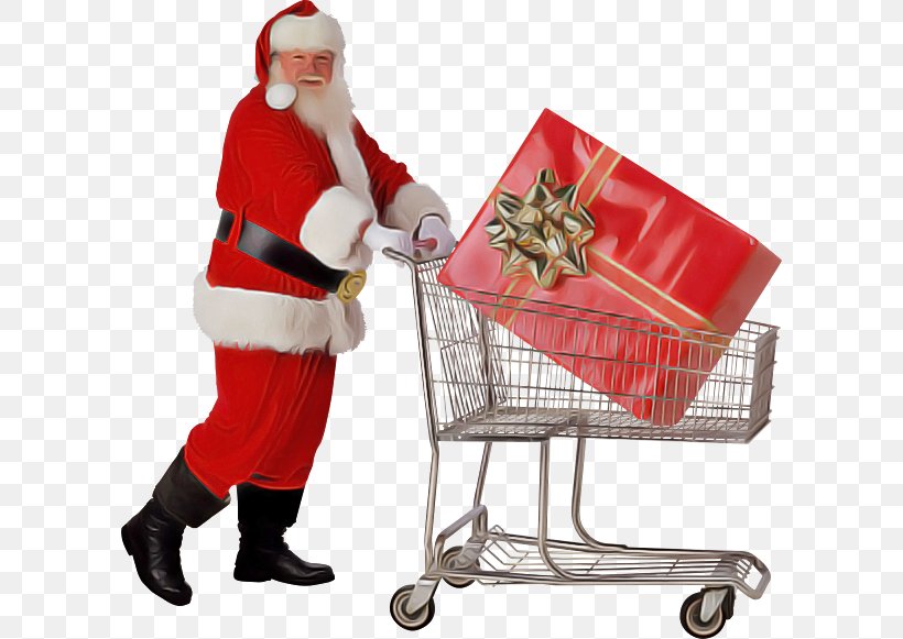 Santa Claus, PNG, 600x581px, Santa Claus, Cart, Shopping Cart, Vehicle Download Free
