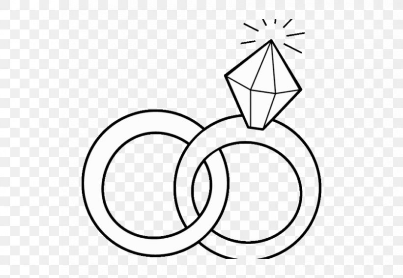 Wedding Ring Drawing, PNG, 840x580px, Wedding Ring, Blackandwhite, Coloring Book, Diamond, Drawing Download Free