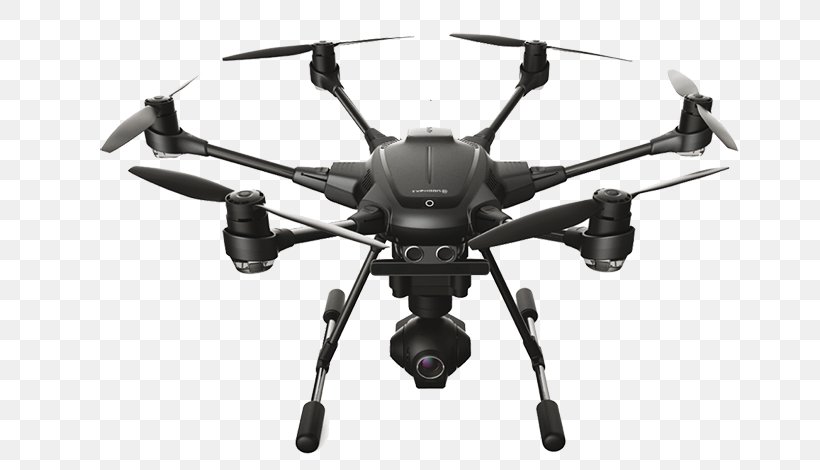 Yuneec International Typhoon H Mavic Pro Unmanned Aerial Vehicle Quadcopter Camera, PNG, 700x470px, 4k Resolution, Yuneec International Typhoon H, Aerial Photography, Aircraft, Black And White Download Free