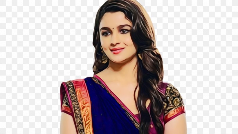 Alia Bhatt Formal Wear Sari Model STX IT20 RISK.5RV NR EO, PNG, 1334x750px, 4k Resolution, Alia Bhatt, Beauty, Black Hair, Blouse Download Free