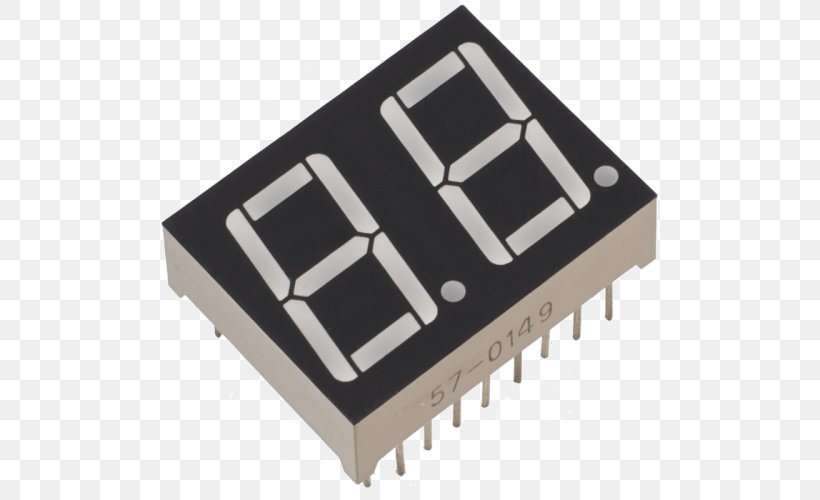 Seven-segment Display LED Display Display Device Liquid-crystal Display Light-emitting Diode, PNG, 500x500px, Sevensegment Display, Arduino, Cathode, Circuit Component, Display Device Download Free