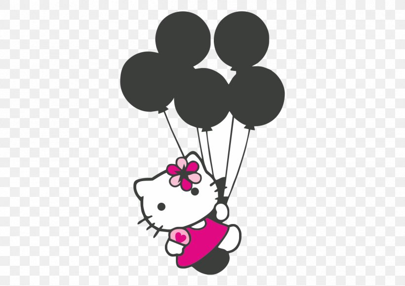 Hello Kitty Logo Sticker, PNG, 1269x900px, Watercolor, Cartoon, Flower, Frame, Heart Download Free
