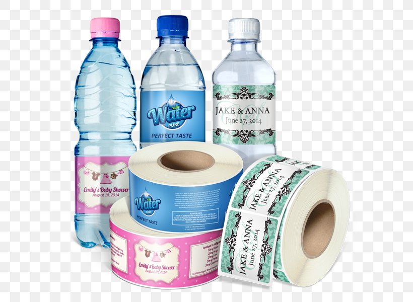 Plastic Bottle Label Printer Water Bottles, PNG, 600x600px, Plastic Bottle, Bottle, Bottled Water, Drink, Drinking Water Download Free