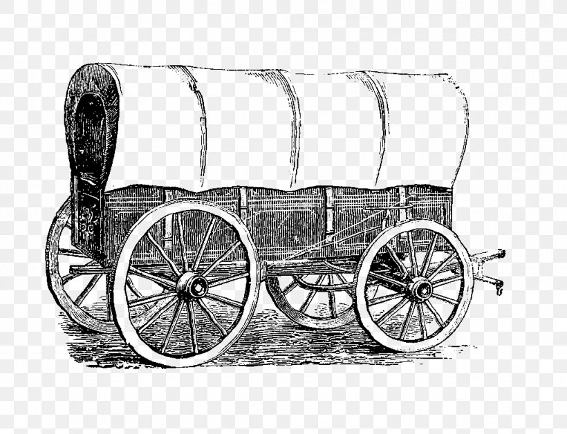 Covered Wagon Horse Clip Art, PNG, 1017x779px, Covered Wagon, American Frontier, Black And White, Carriage, Cart Download Free