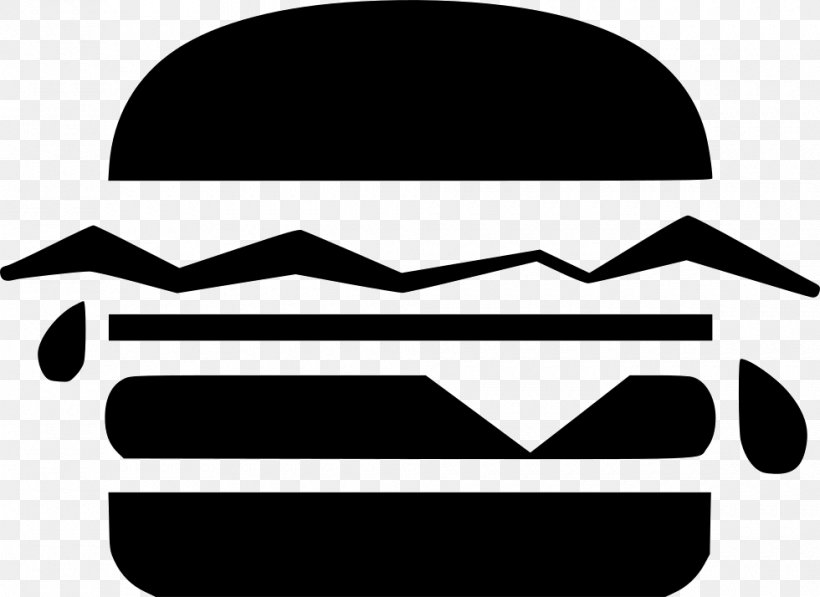Hamburger Barbecue Cheeseburger Fast Food Clip Art, PNG, 980x714px, Hamburger, Area, Barbecue, Black, Black And White Download Free