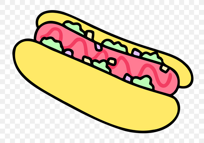 Hot Dog Yellow Line Meter Shoe, PNG, 800x578px, Hot Dog, Geometry, Line, Mathematics, Meter Download Free