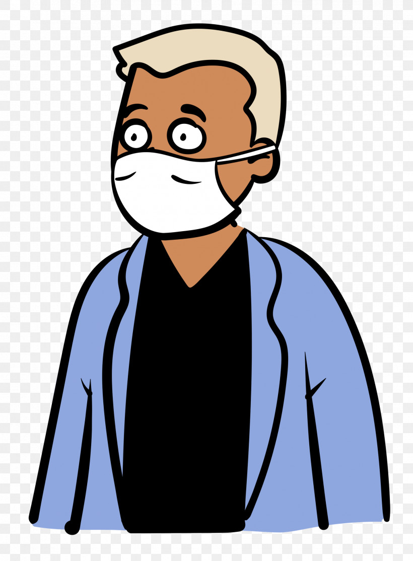 Man Medical Mask Coronavirus, PNG, 1839x2500px, Man, Behavior, Cartoon, Character, Coronavirus Download Free