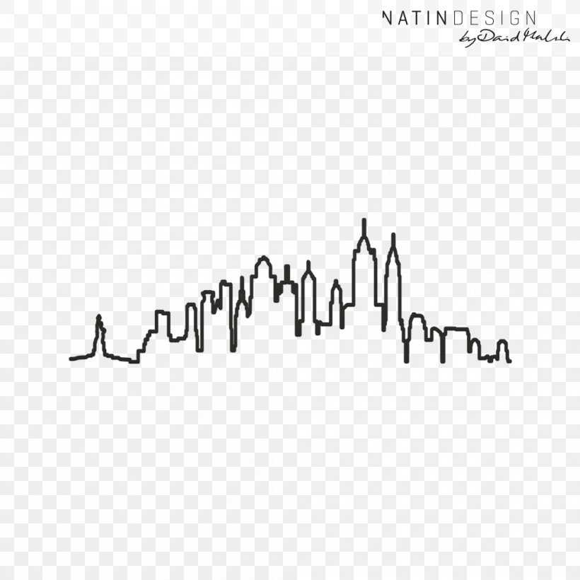 Skyline Logo NATINDESIGN New York City, PNG, 1000x1000px, Skyline, Area, Black, Black And White, Brand Download Free