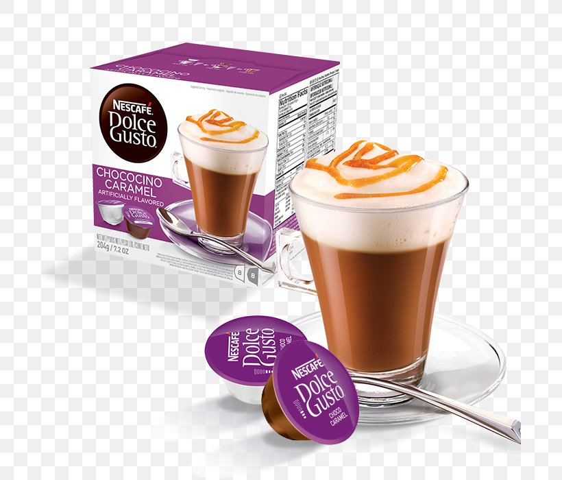Dolce Gusto Espresso Coffee Cappuccino Nestlé, PNG, 700x700px, Dolce Gusto, Cafe Au Lait, Caffeine, Cappuccino, Caramel Download Free