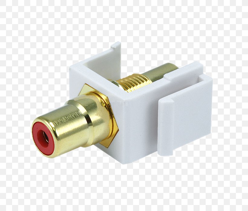 RCA Connector Keystone Module Electrical Cable Keystone Wall Plate Electrical Connector, PNG, 700x700px, Rca Connector, Adapter, Computer, Electrical Cable, Electrical Connector Download Free