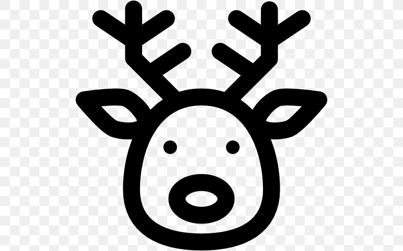 Christmas, PNG, 512x512px, Christmas, Antler, Black And White, Computer Software, Deer Download Free
