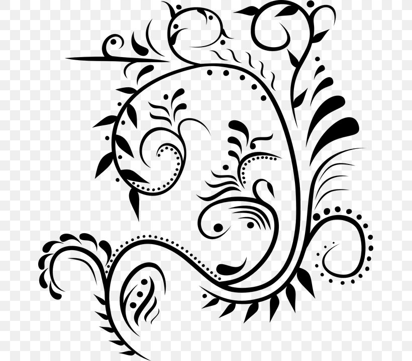 Embellishment Clip Art, PNG, 667x720px, Embellishment, Art, Artwork, Black, Black And White Download Free