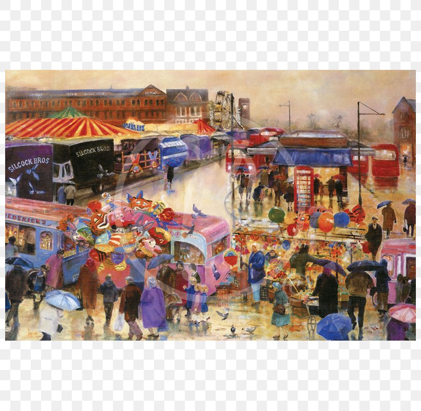 Painting Market Place, Wigan Art Memories Of Wigan Wigan Market Hall, PNG, 800x800px, Painting, Amusement Park, Art, Artist, Artwork Download Free