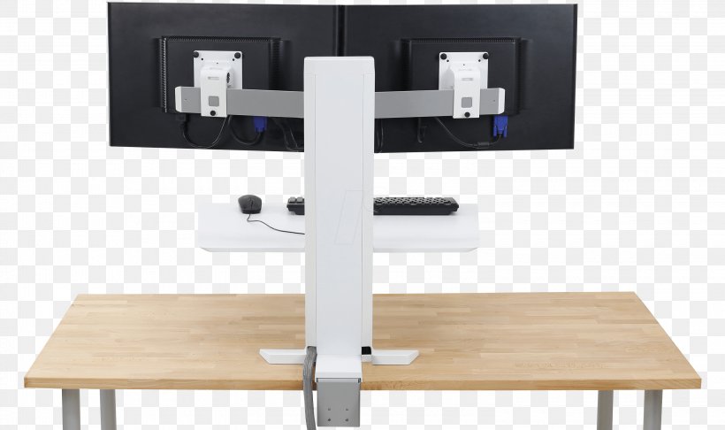 Sit-stand Desk Computer Monitors Computer Keyboard Standing Desk, PNG, 3000x1779px, Sitstand Desk, Computer Keyboard, Computer Monitor Accessory, Computer Monitors, Computer Mouse Download Free