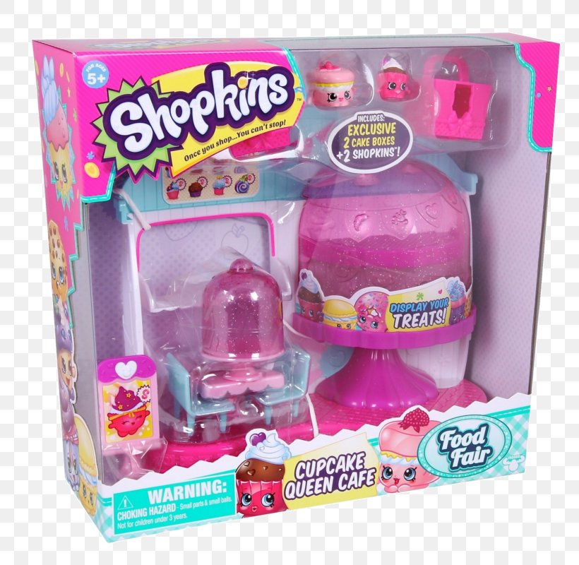 Cupcake Cafe Shopkins Food Toy, PNG, 800x800px, Cupcake, Cafe, Candy, Doll, Fair Download Free
