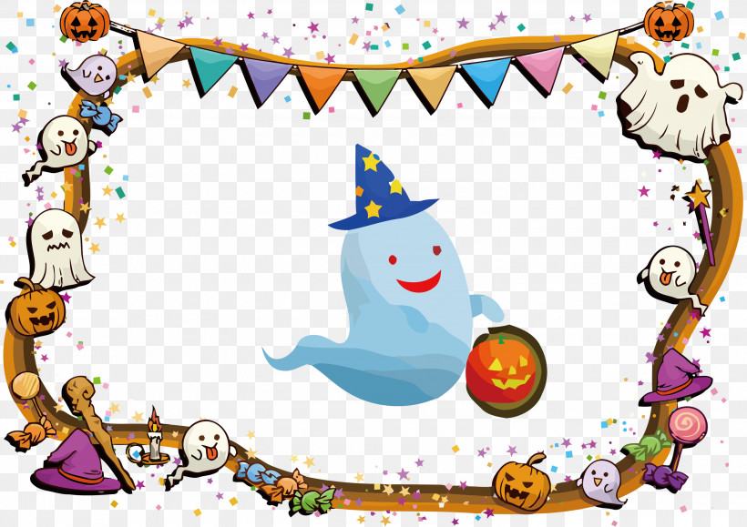 Happy Halloween, PNG, 3000x2121px, Happy Halloween, Cartoon, Christmas Day, Geometry, Line Download Free