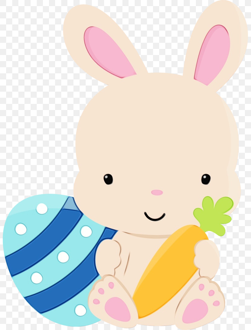 Easter Bunny, PNG, 801x1080px, Watercolor, Animal Figure, Cartoon, Ear, Easter Bunny Download Free