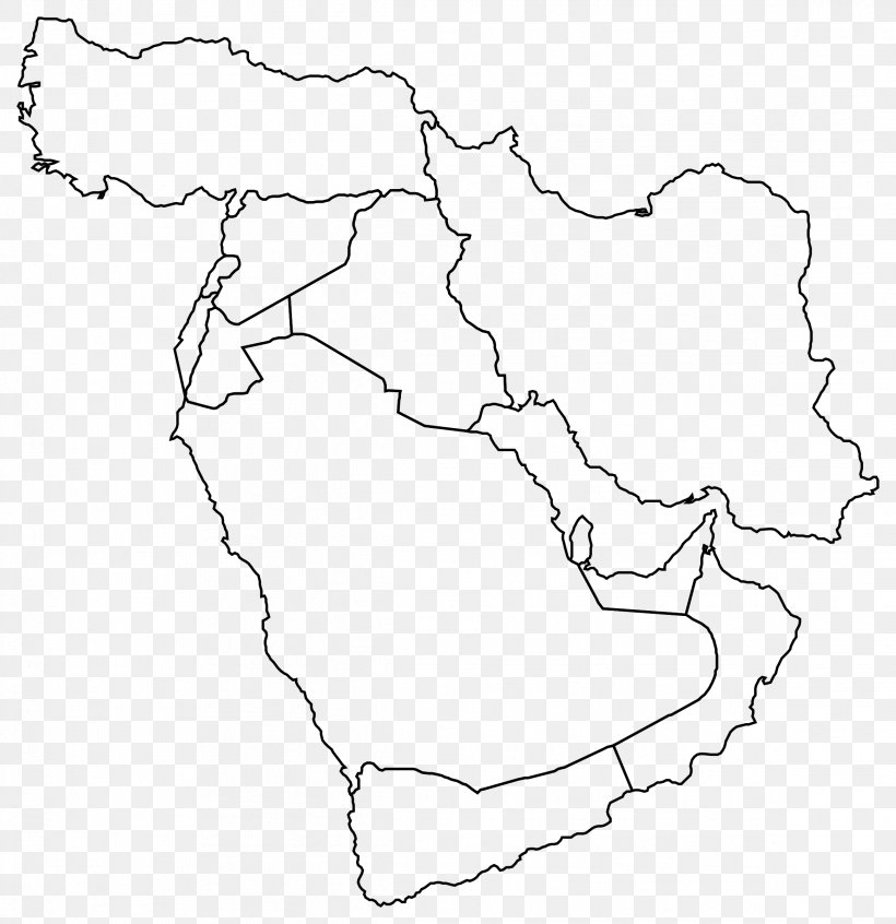 Middle East Near East Blank Map World Map Png 2324x2400px