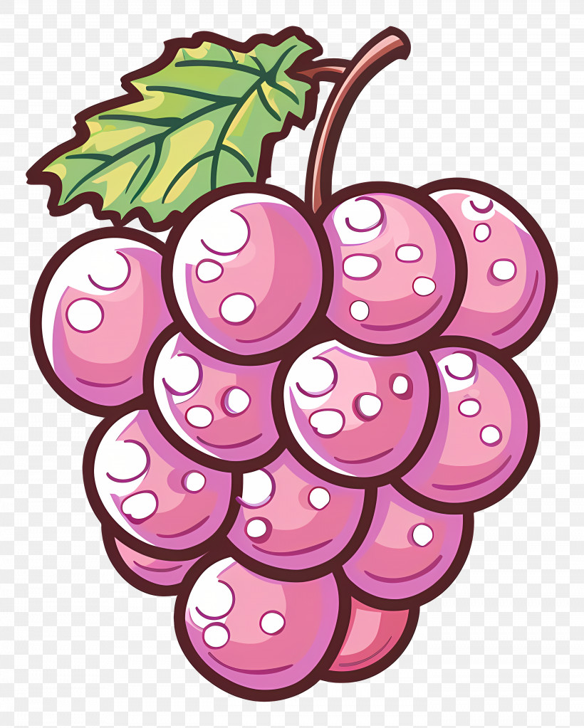 Grapes - Illustration Of A Bunch Of Grapes PNG