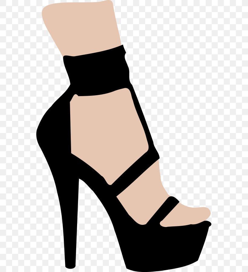 High-heeled Footwear Shoe Boot Clip Art, PNG, 579x900px, Watercolor, Cartoon, Flower, Frame, Heart Download Free