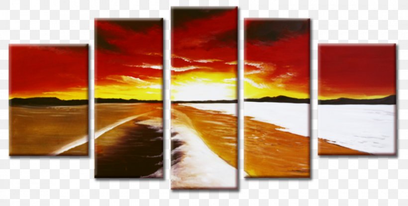 Modern Art Painting Picture Frames Rectangle, PNG, 980x495px, Modern Art, Art, Heat, Modern Architecture, Orange Download Free