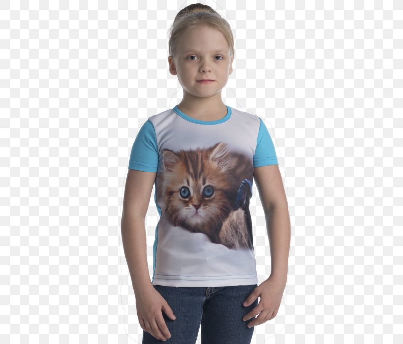 Kitten T-shirt Cat Shoulder Sleeve, PNG, 700x700px, Kitten, Blue, Carnivoran, Cat, Cat Like Mammal Download Free